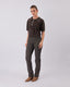 Black/Beige Diamond Pattern Tweed Pant