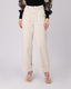 Cream Denim Pants Double Pockets