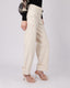 Cream Denim Pants Double Pockets