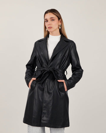 Black Long Trench Coat