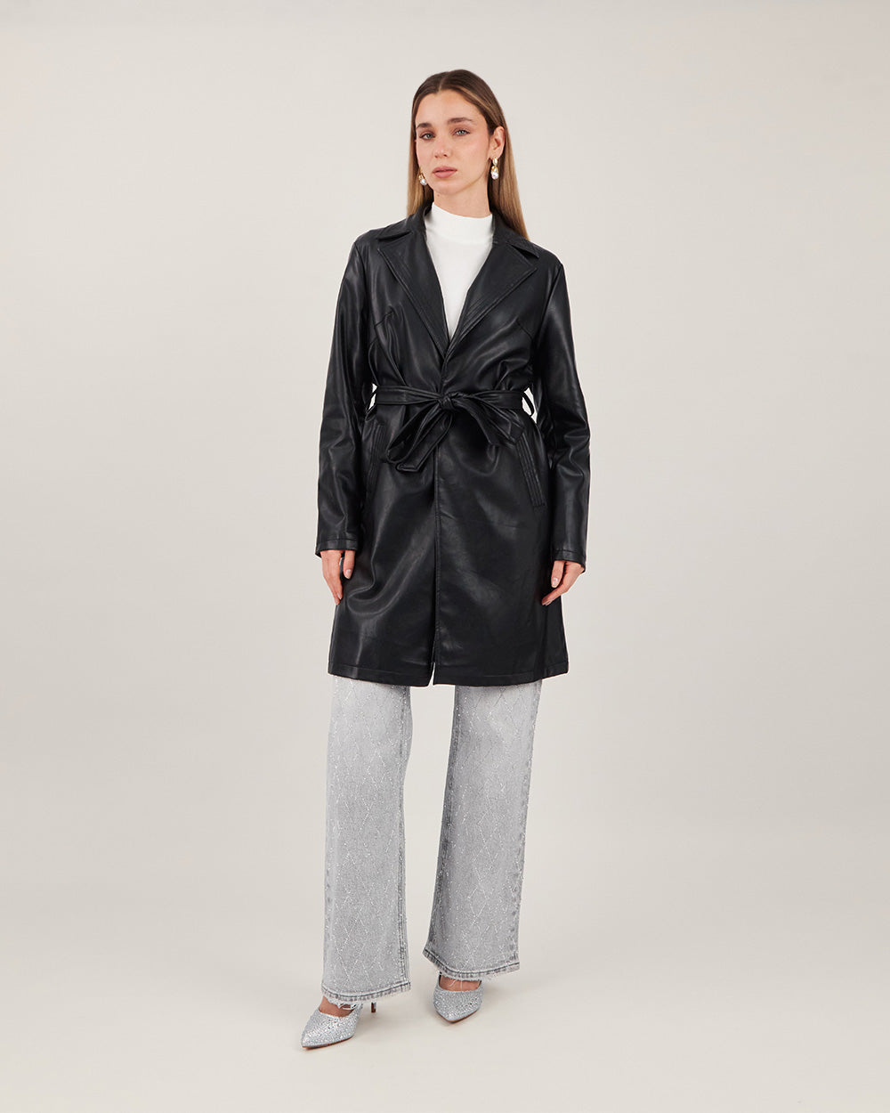 Black Long Trench Coat