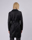 Black Vegan Leather Trench