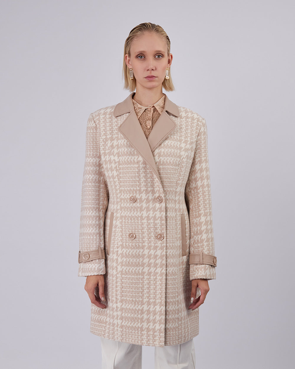 Beige Tweed Bag