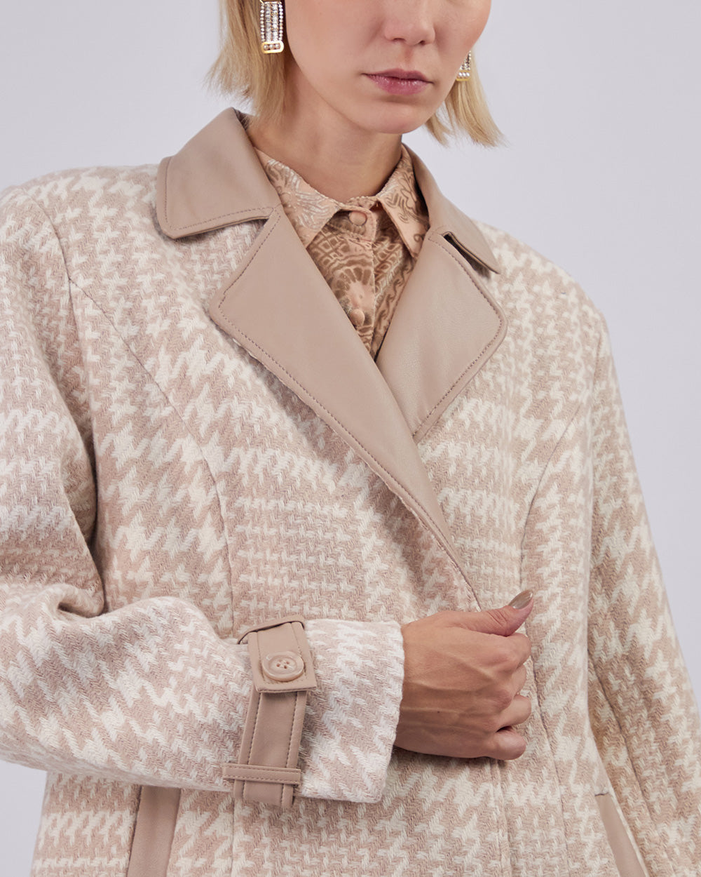 Beige Tweed Bag