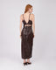 Brown Vegan Leather Dress