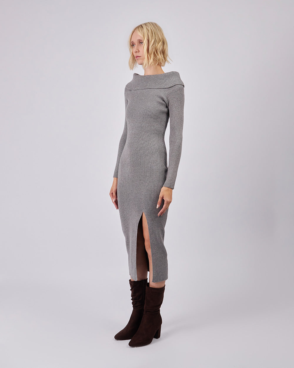 Gray Classic Dress
