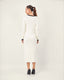 Cream knit dress