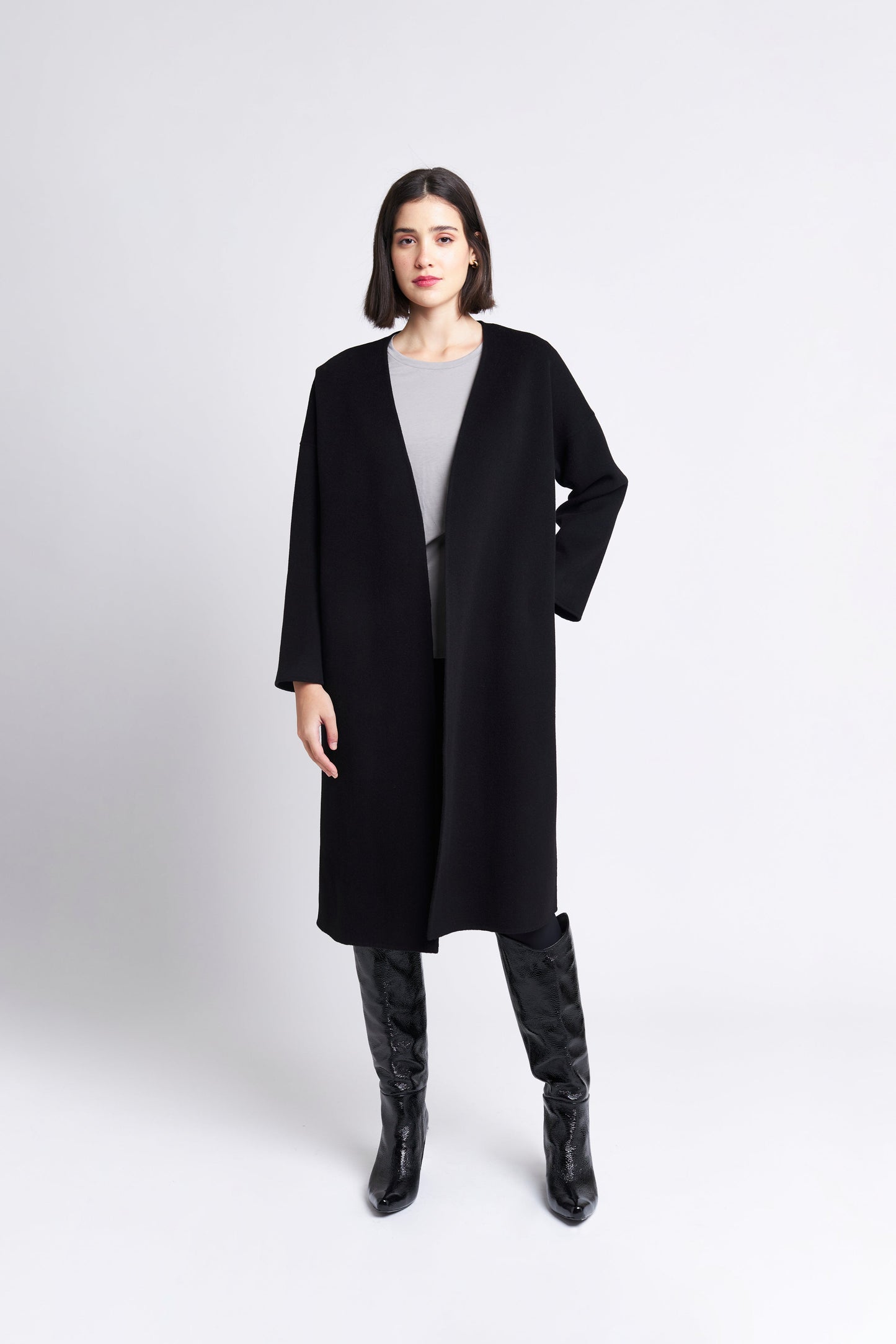 PHILOSOPHER WOOL & CASHMERE BELTED COAT