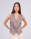 Brown Ribbed Vest