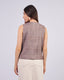 Brown Ribbed Vest