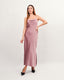 Mauve sleeveless long dress