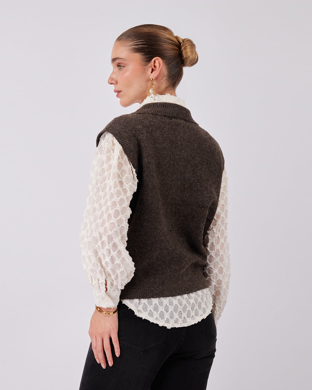 Knitted Coffee Sweater Sparkle
