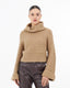 Camel Crop Turtleneck