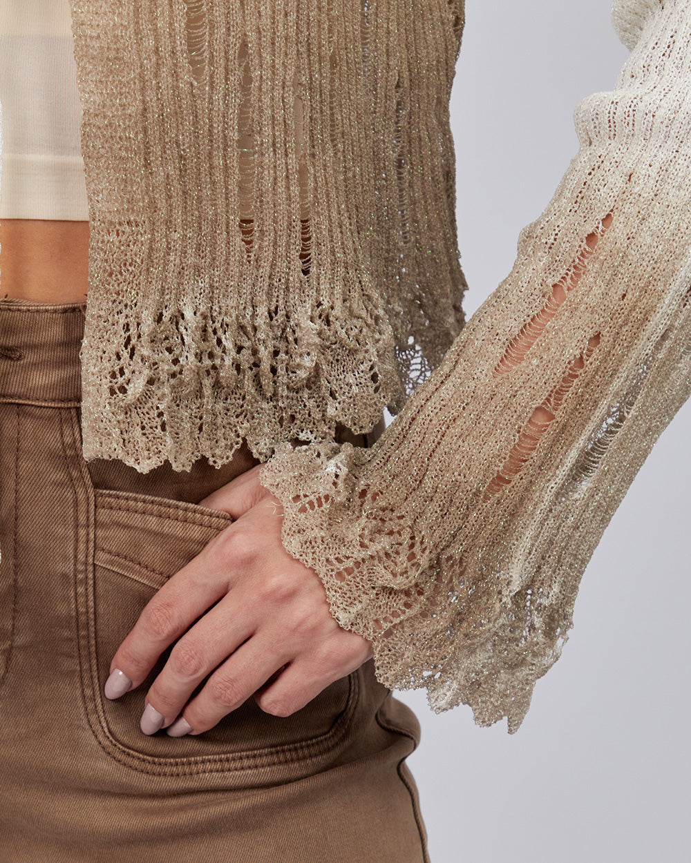 Pearl Sweater Sparkle Knit
