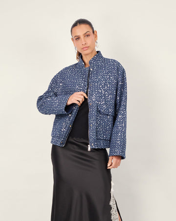 Blue Denim Jacket sparkle