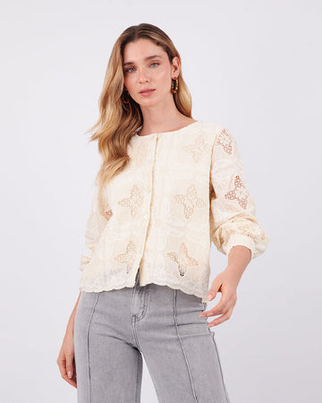Beige Butterfly Jacket