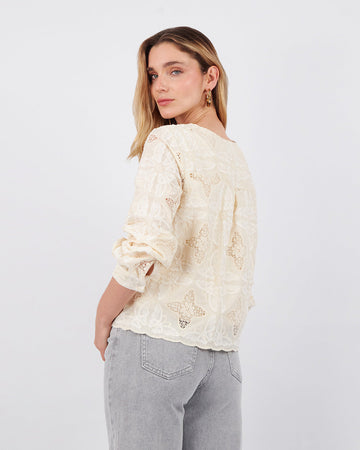 Beige Butterfly Jacket