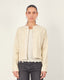 Beige Jacket with Faux Pockets