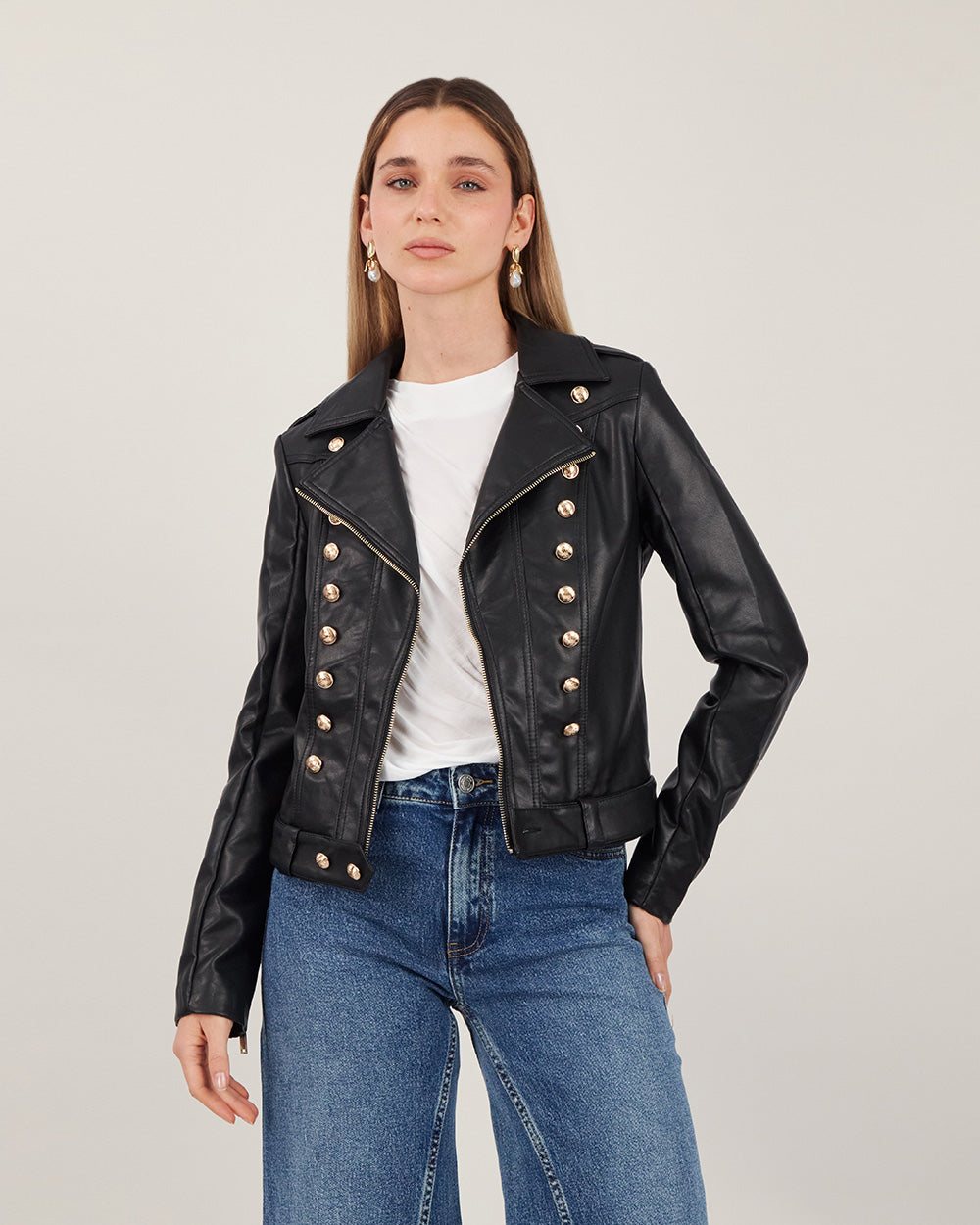 Black Vegan Leather Jacket