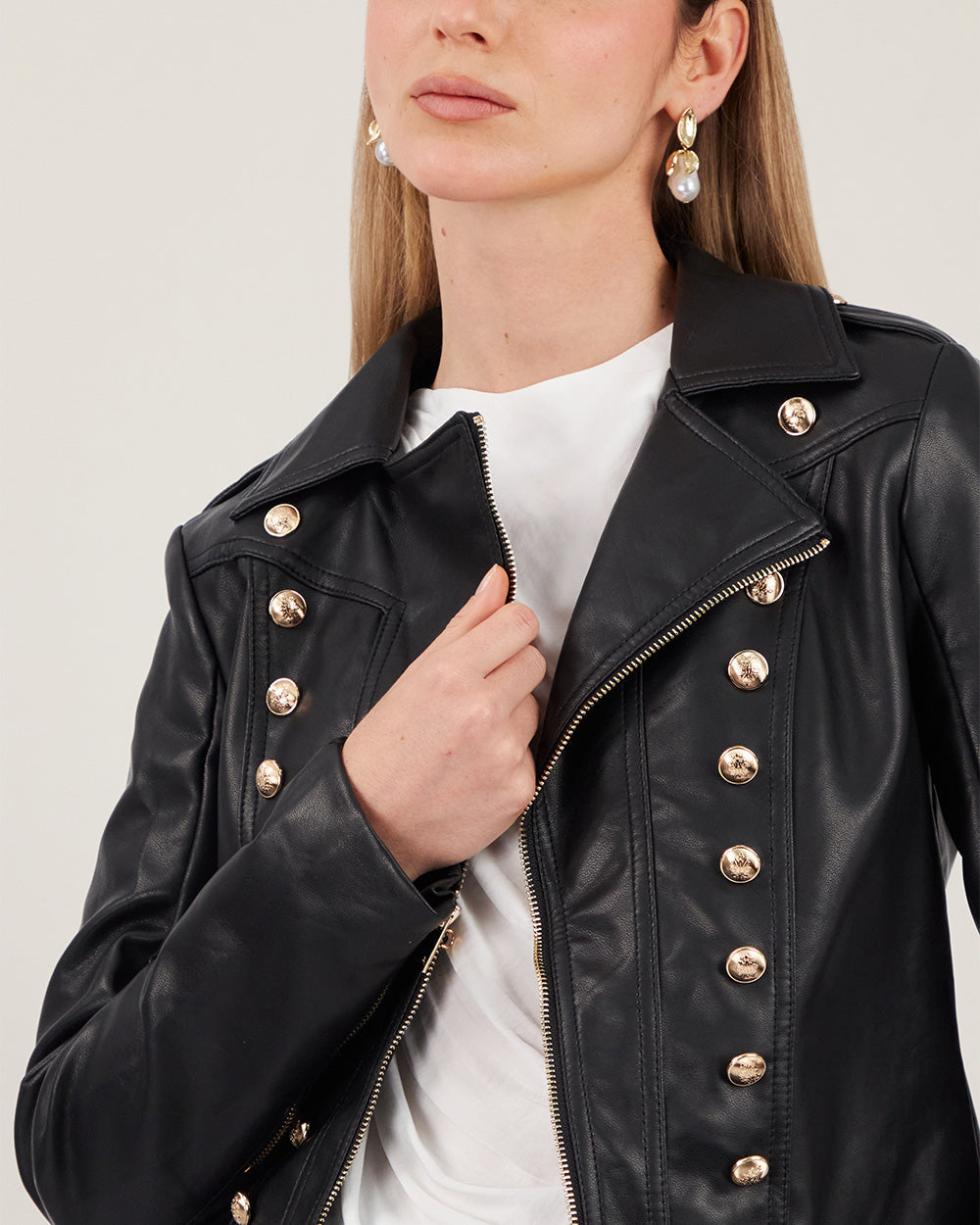 Black Vegan Leather Jacket