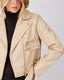 Beige Crop Jacket