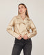 Gold Foil Crop Jacket