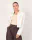Cream golden button jacket