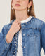 Light Blue Denim Braided Jacket