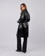 Black Trench Coat With Belt