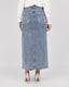 Full Sparkle Denim Blue Long Skirt