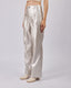 Silver Vegan Leather Pants