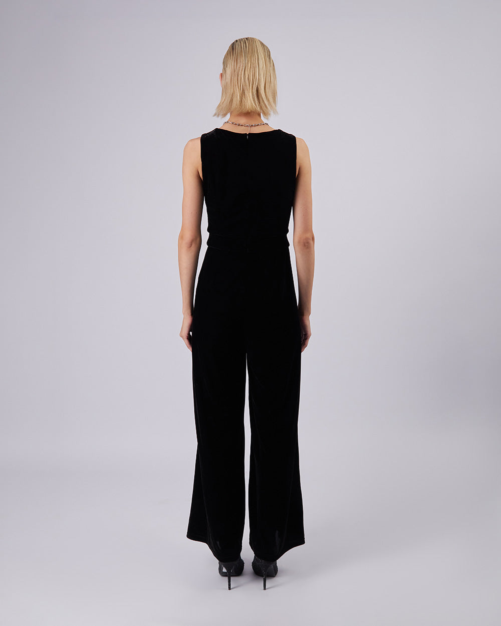 Black Velvet Jumpsuit