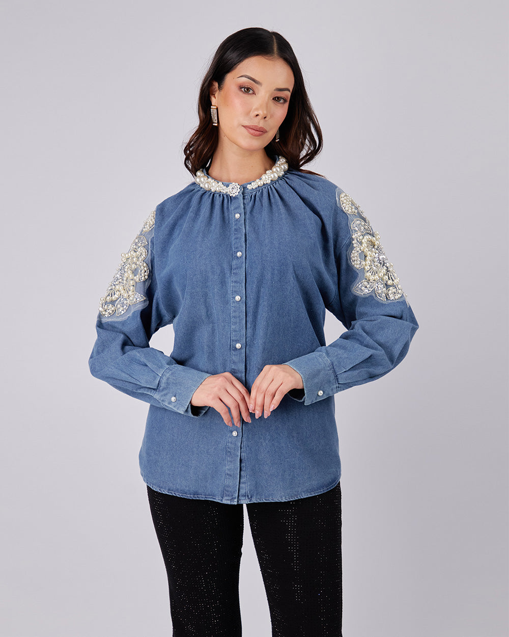 Denim Blue Blouse