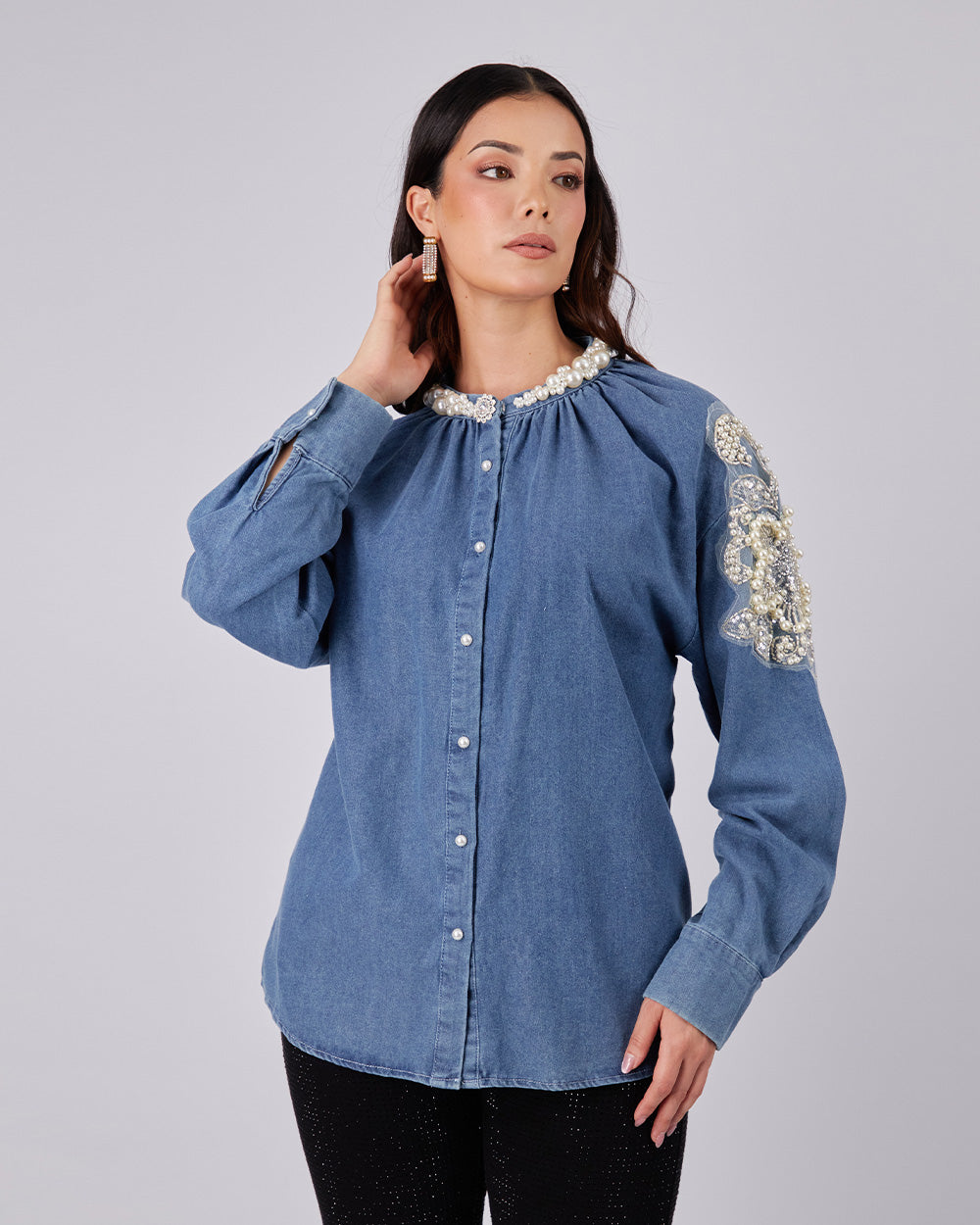Denim Blue Blouse