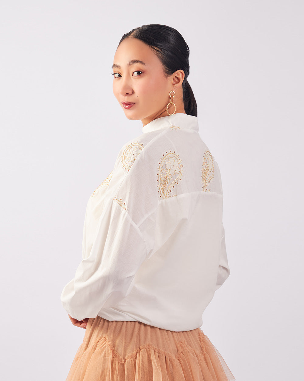 White Golden Shirt
