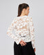 Cream Knitted Cardigan Round Neck
