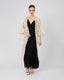 Cream Knitted Dress V-Neck