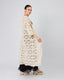 Cream Knitted Dress V-Neck