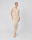 Cream Knitted Top White Tulle