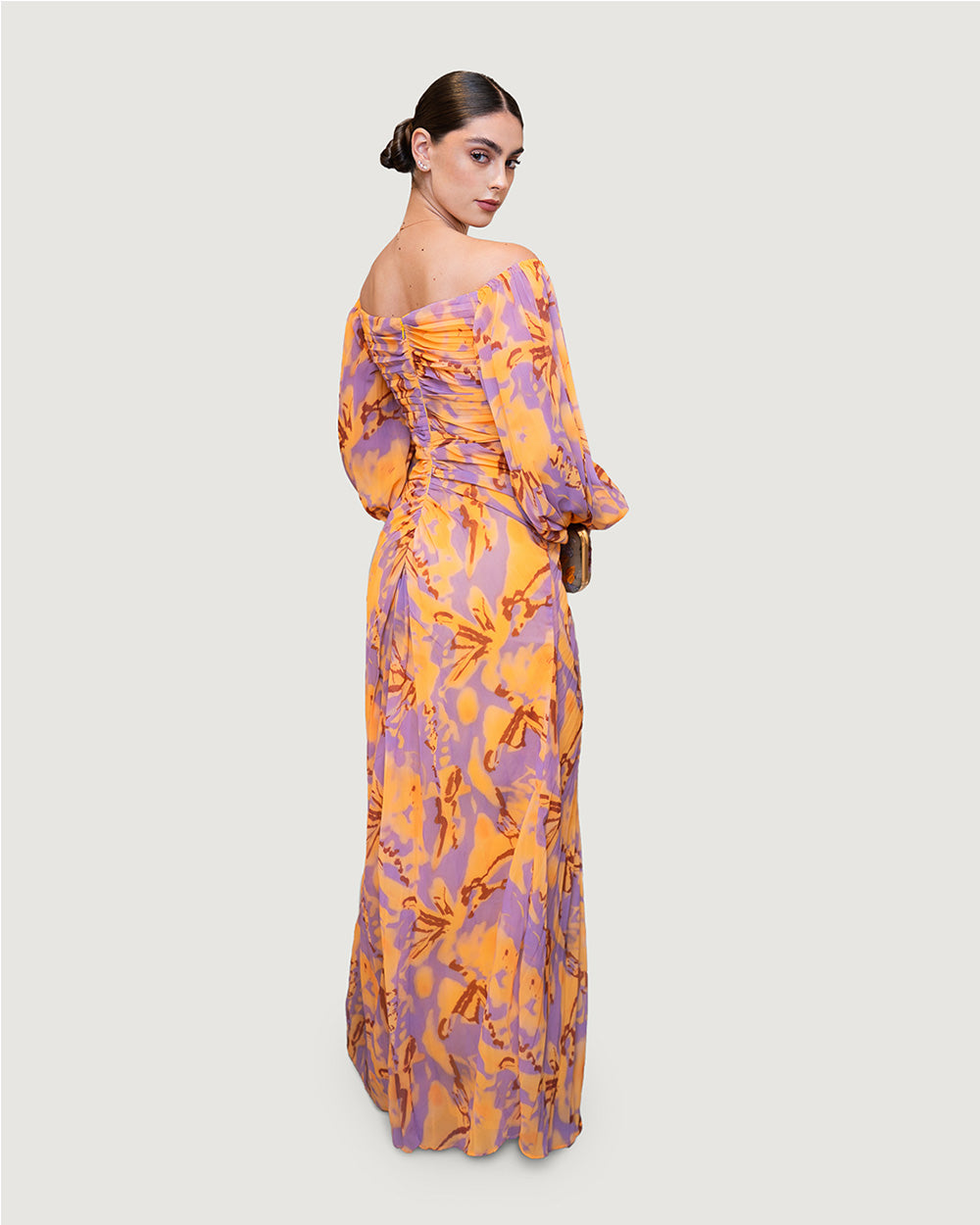 Multi Long Pleated Dress