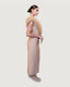 Taupe tulle long dress