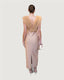 Taupe tulle long dress