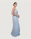 Silver Gem Feather Gown