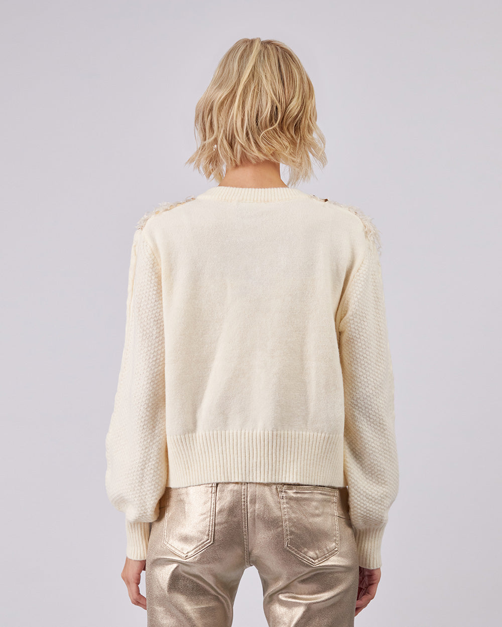 Cream Knitted Cardigan