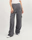 Grey striped cargo pants