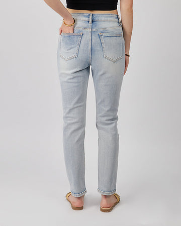 Ripped Denim Pants  Gold Chains