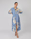 Light Blue Shirt Dress Blue Flowers