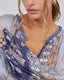 Light Blue Printed Blouse