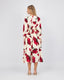Ivory/Red Floral Batwing Dress