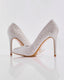Plata glitter stiletto